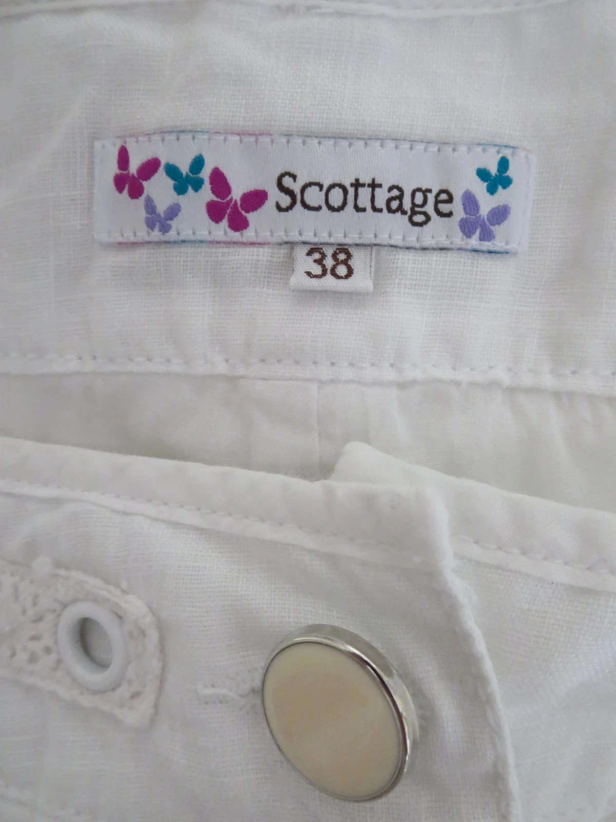 Pantalon Scottage 100 % lin – T. 38 – Doublure 100 % coton – photo 4